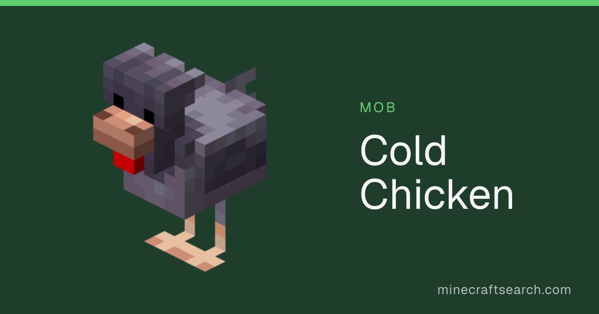 Cold Chicken — Variants, Blue Eggs & Spawning in Minecraft