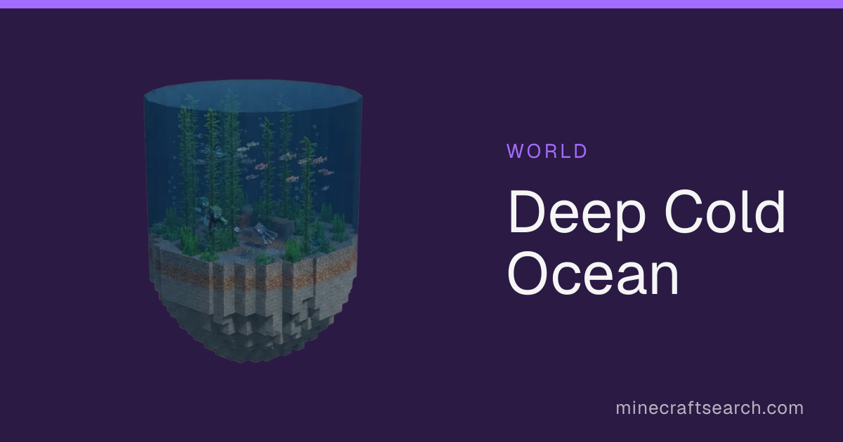 Deep Cold Ocean Biome — Features, Mobs & Structures in Mine…