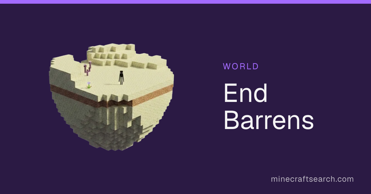 End Barrens — Biome Features & Spawns in Minecraft Java Edi…
