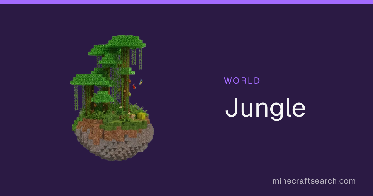 Jungle Biome — Mobs, Structures & Features in Minecraft