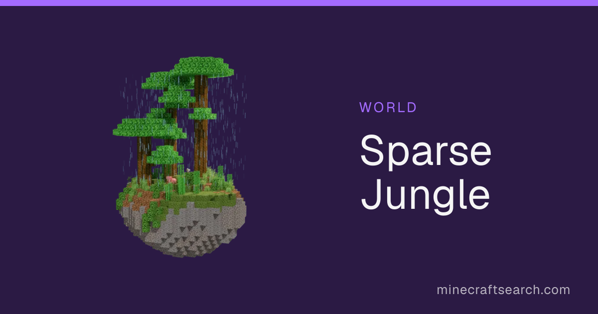 Sparse Jungle — Biome Guide & Features in Minecraft