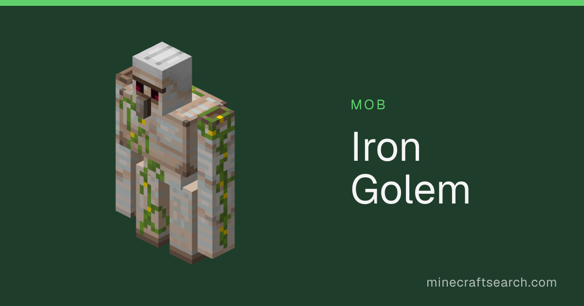 Gólem de hierro en Minecraft: botín, ataque y comportamiento