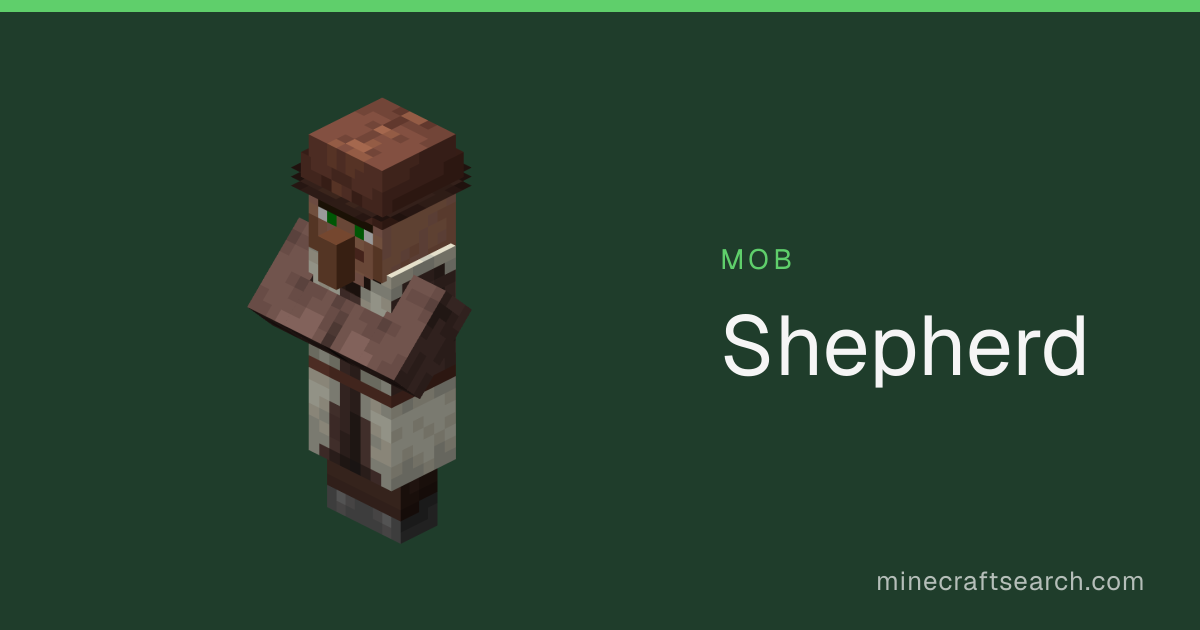 Pastor en Minecraft: aparición, botín y comportamiento
