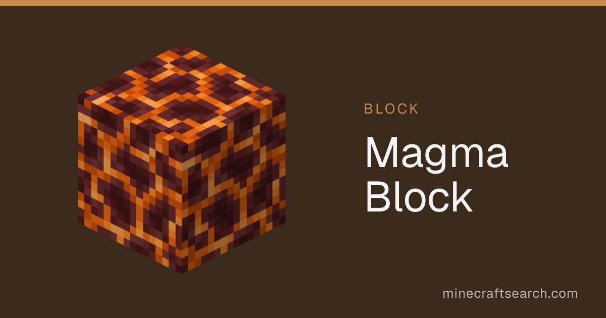 Bloque de magma en Minecraft: receta y usos