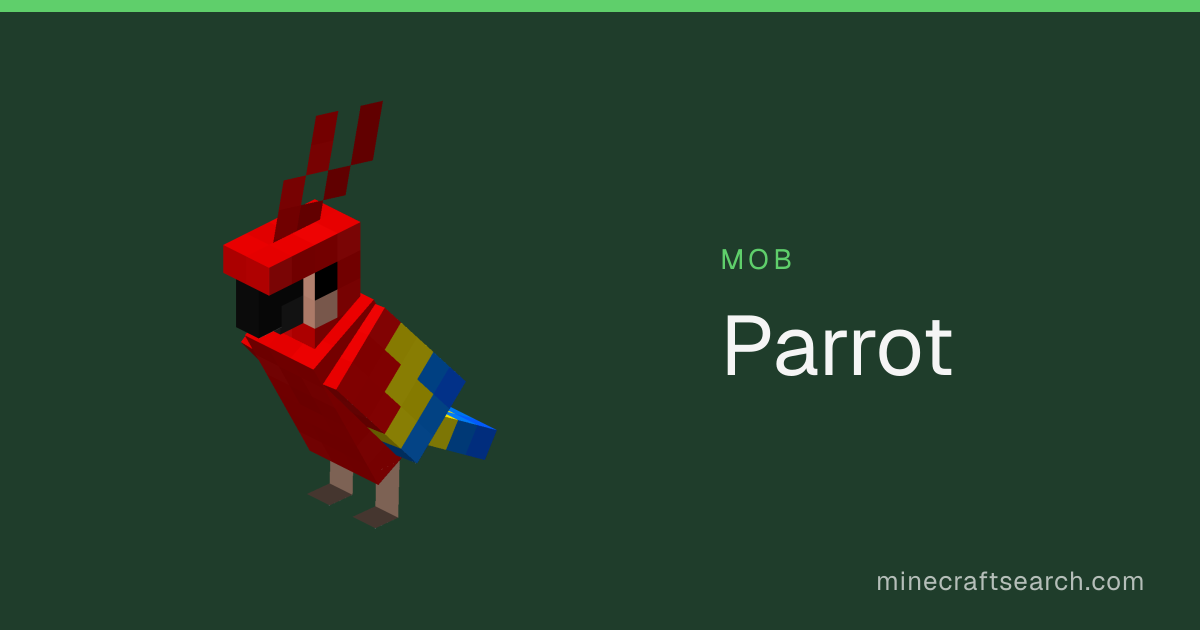 Loro en Minecraft: aparición, botín y comportamiento