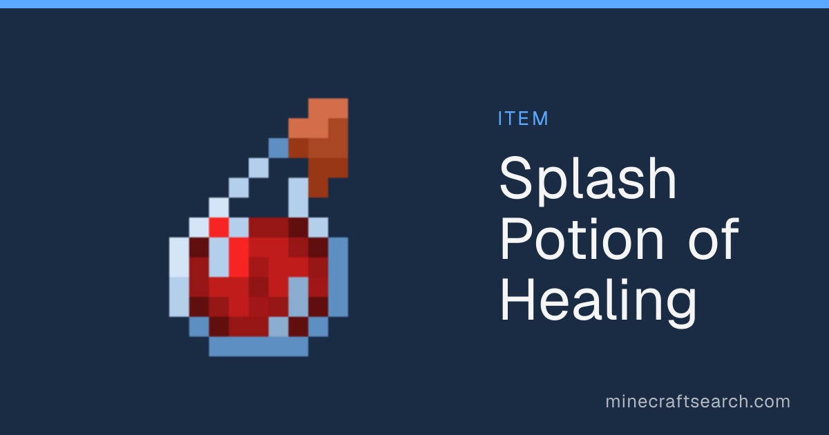 Potion de guérison jetable in Minecraft