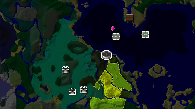 Three Witch Huts and a Mushroom Isle