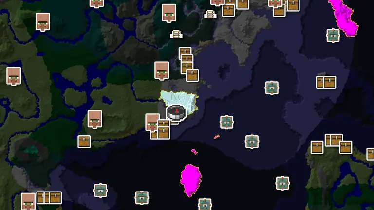 Treasure Dig At An Ice Spikes Spawn