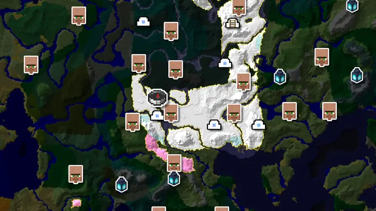 Ancient City Below Snowy Villages