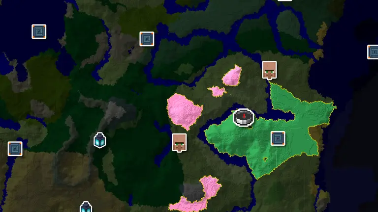 Flower Forest Spawn With City and Cherry Grove