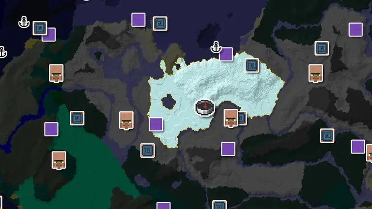 Ice Spikes Spawn Ringed by Villages