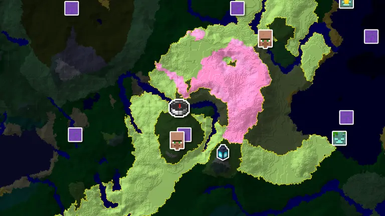 Cherry Grove Above a Spawn-Side Ancient City