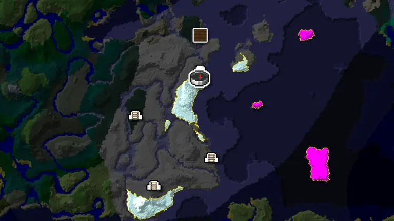 Igloo Row on an Icy Shore