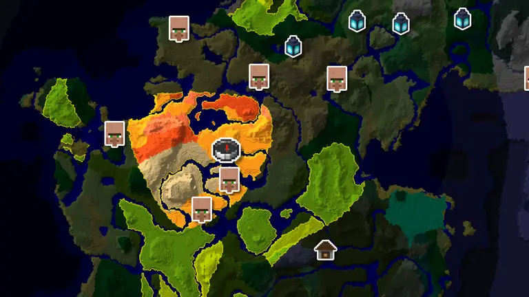 Desert Pocket With a Distant Mansion