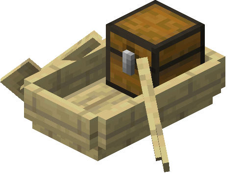 Birch Boat with Chest image