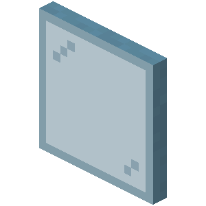 Cyan Stained Glass Pane image
