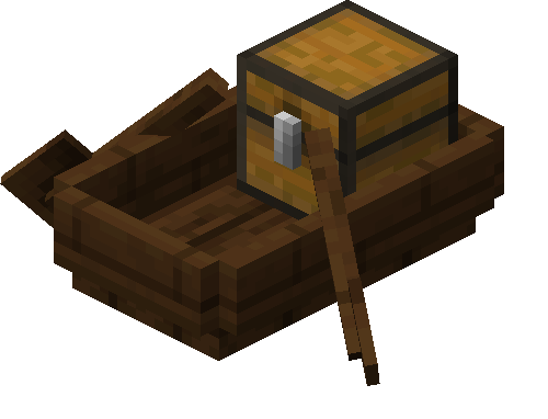 Dark Oak Boat with Chest image