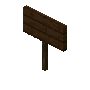 Dark Oak Sign image