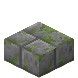 Mossy Stone Brick Slab image
