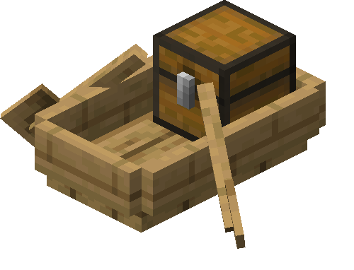 Oak Boat with Chest image