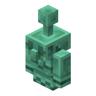 Exposed Copper Golem Statue image