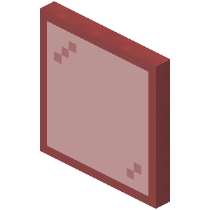 Red Stained Glass Pane image