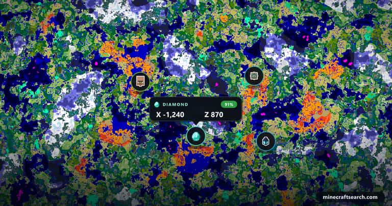 Image d'aperçu de la carte des graines Minecraft