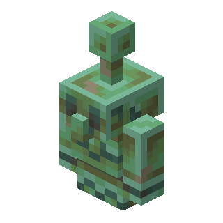 Exposed Copper Golem Statue image