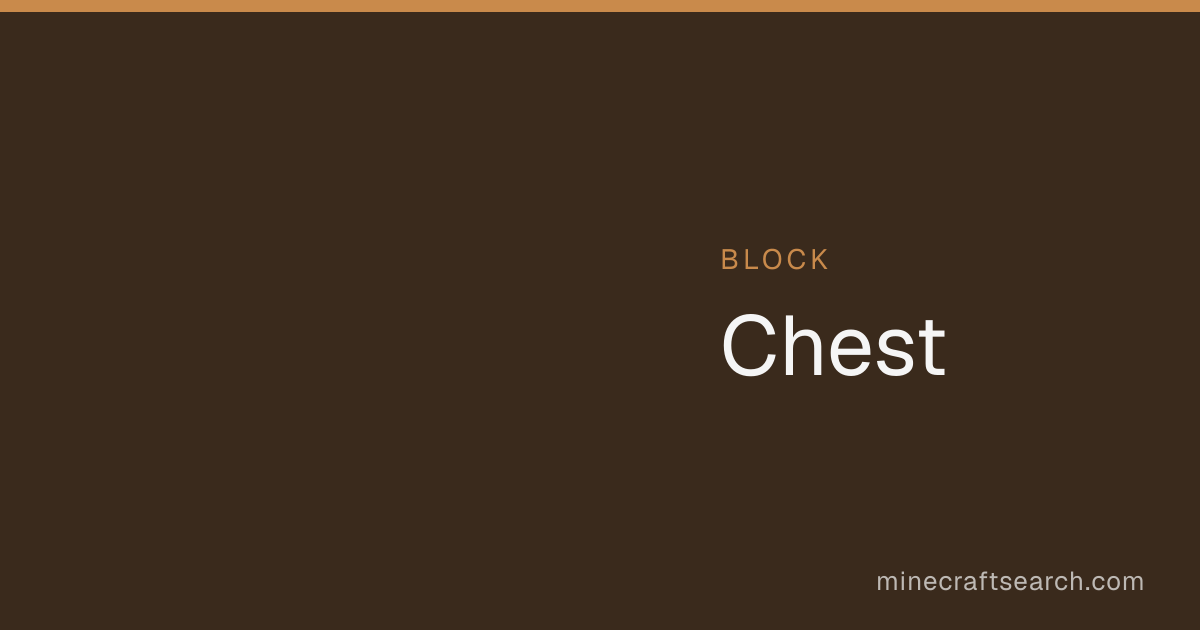 Kist in Minecraft: gebruik, recept en maken