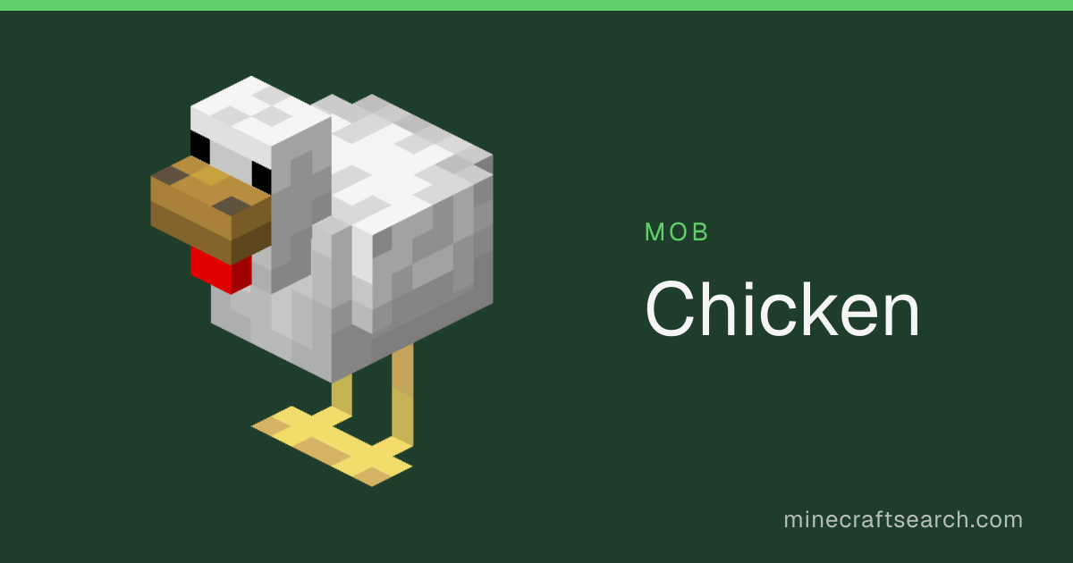 Kip in Minecraft: spawn, drops en gedrag