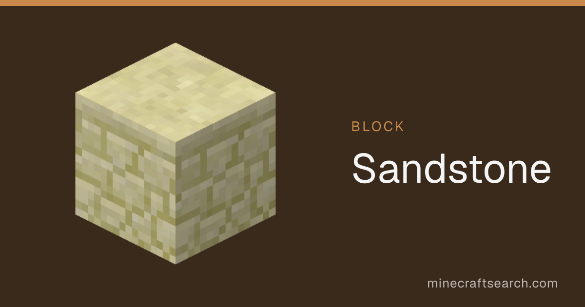 Arenito em Minecraft: receita e usos
