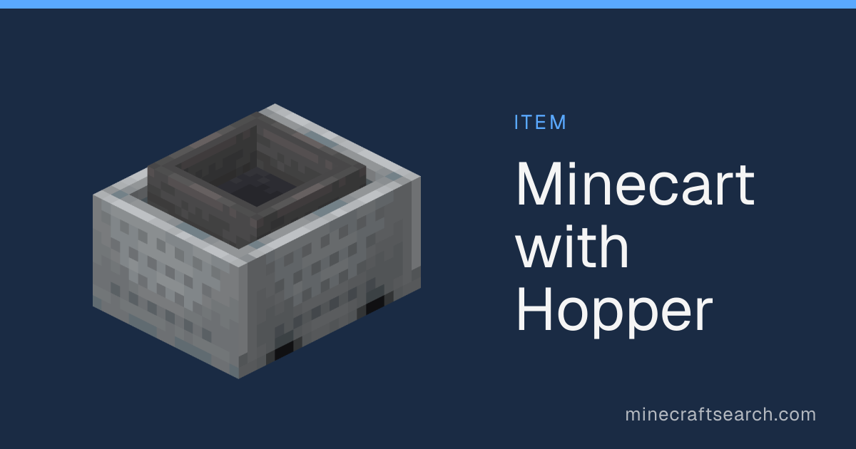 Carrinho de Mina com Funil em Minecraft