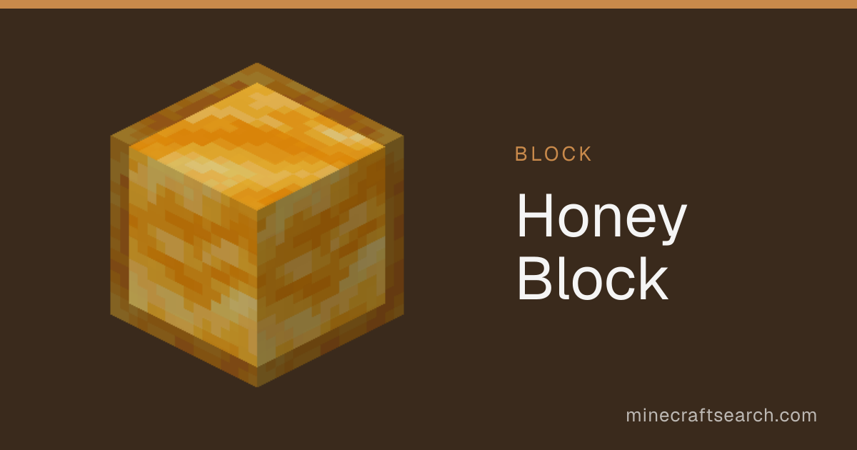 Bloco de Mel em Minecraft: receita e usos