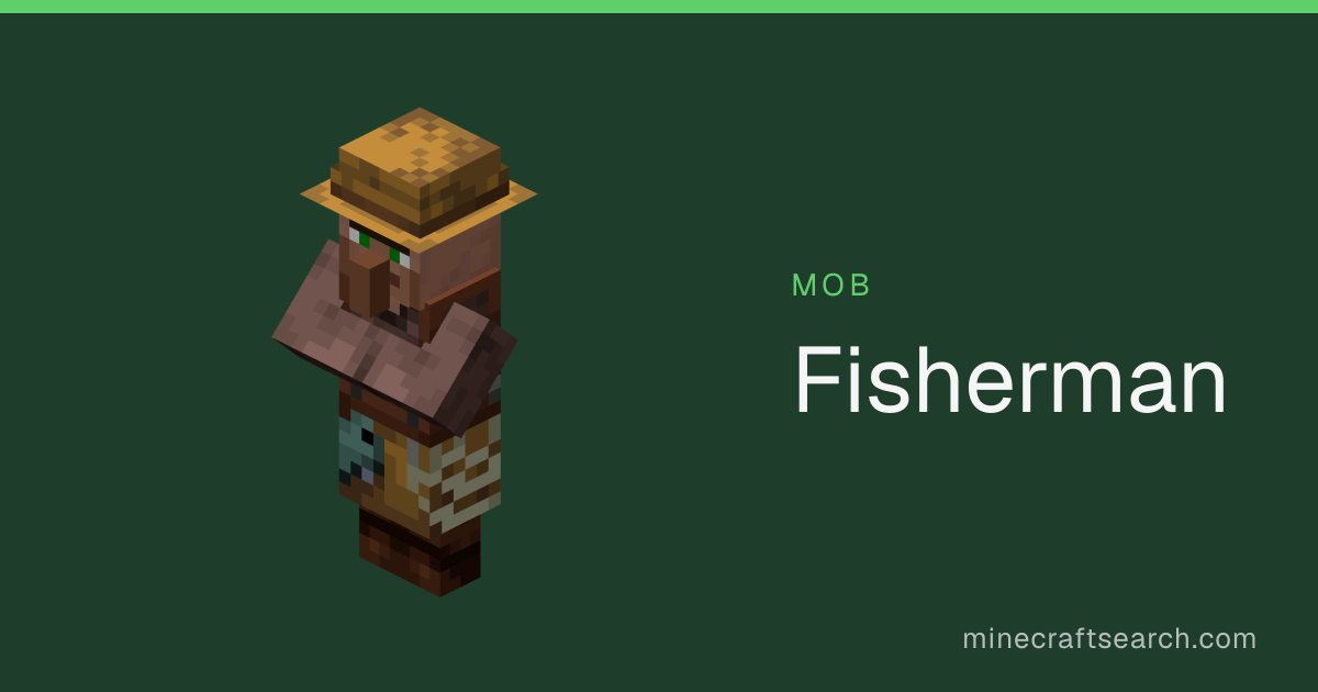 Rybár v Minecrafte: spawn, korisť & správanie